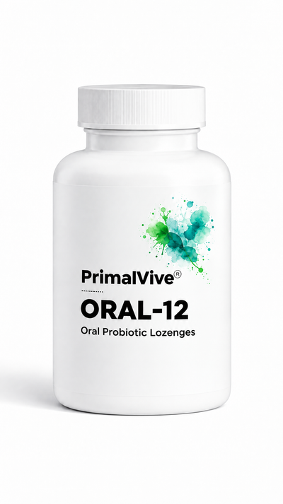 PrimalVive ORAL-12 Oral Probiotic Lozenges