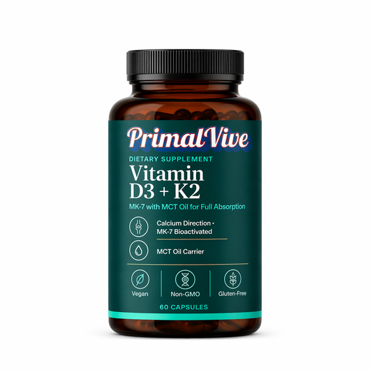 Primal Vive Vitamin D3+K2 bottle