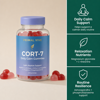 Primal Vive CORT-7 Daily Calm Gummies product benefits