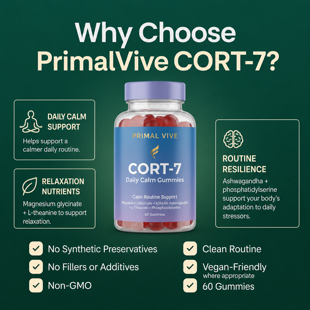 Primal Vive CORT-7 Daily Calm Gummies why choose