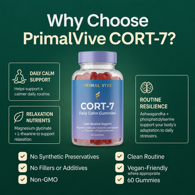 Primal Vive CORT-7 Daily Calm Gummies why choose
