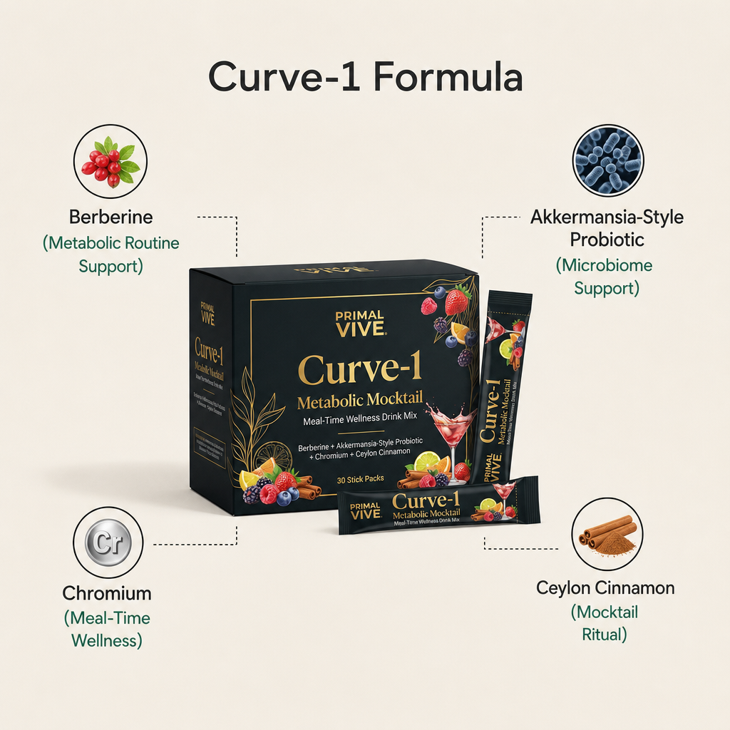 Primal Vive Curve-1 Metabolic Mocktail formula ingredients