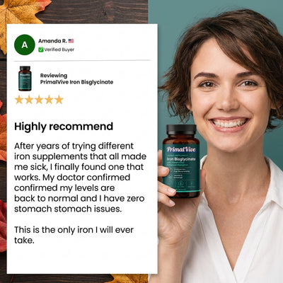 PrimalVive Iron Bisglycinate - Verified Review