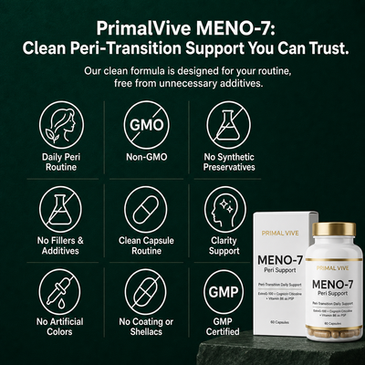Primal Vive MENO-7 Peri Support clean formula quality