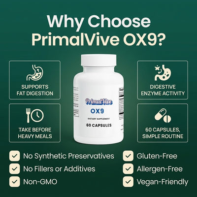 Why choose PrimalVive OX9 digestive support