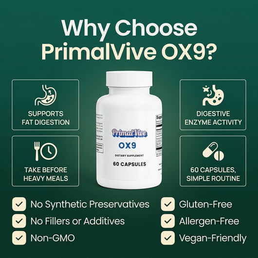 Why choose PrimalVive OX9 digestive support