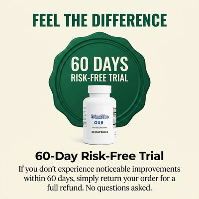 PrimalVive OX9 60 day guarantee