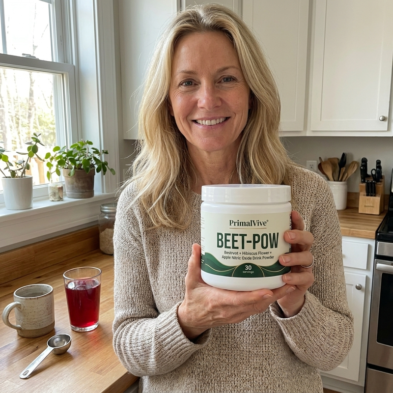 PrimalVive BEET-POW daily routine