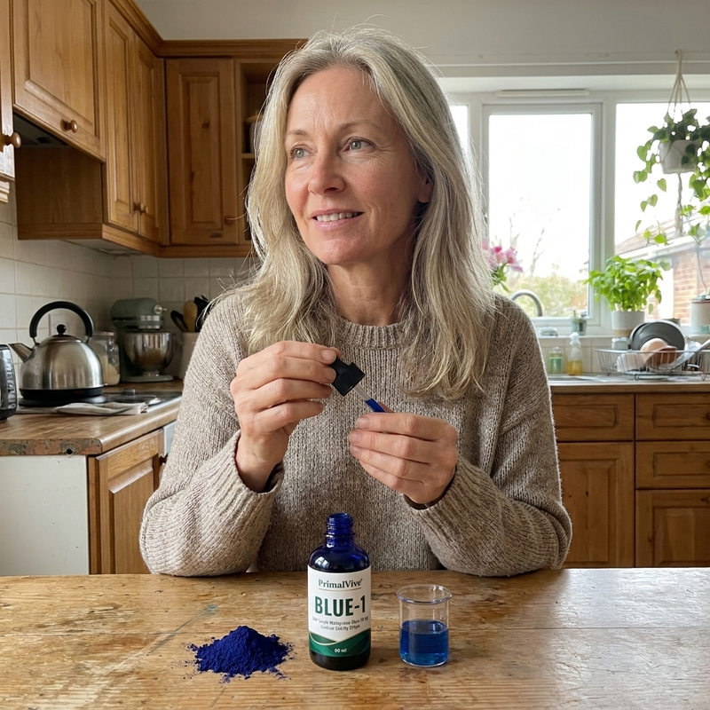 PrimalVive BLUE-1 daily routine