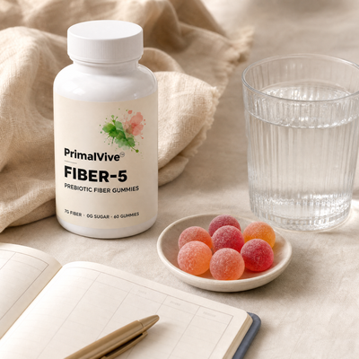 Primal Vive FIBER-5 | Prebiotic Fiber Gummies