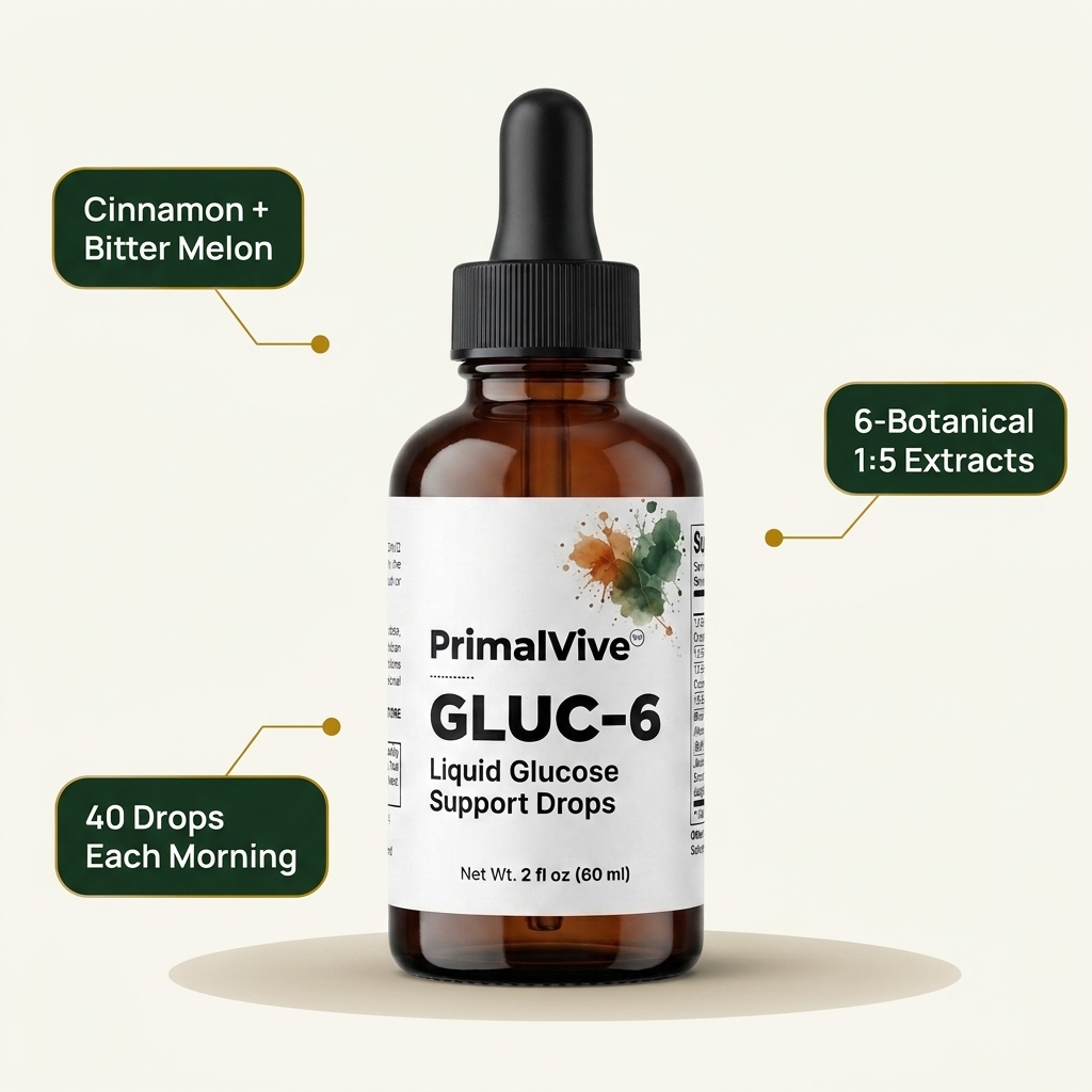 PrimalVive GLUC-6 key daily benefits