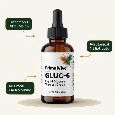 PrimalVive GLUC-6 key daily benefits
