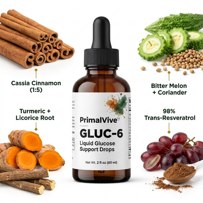 PrimalVive GLUC-6 key active ingredients