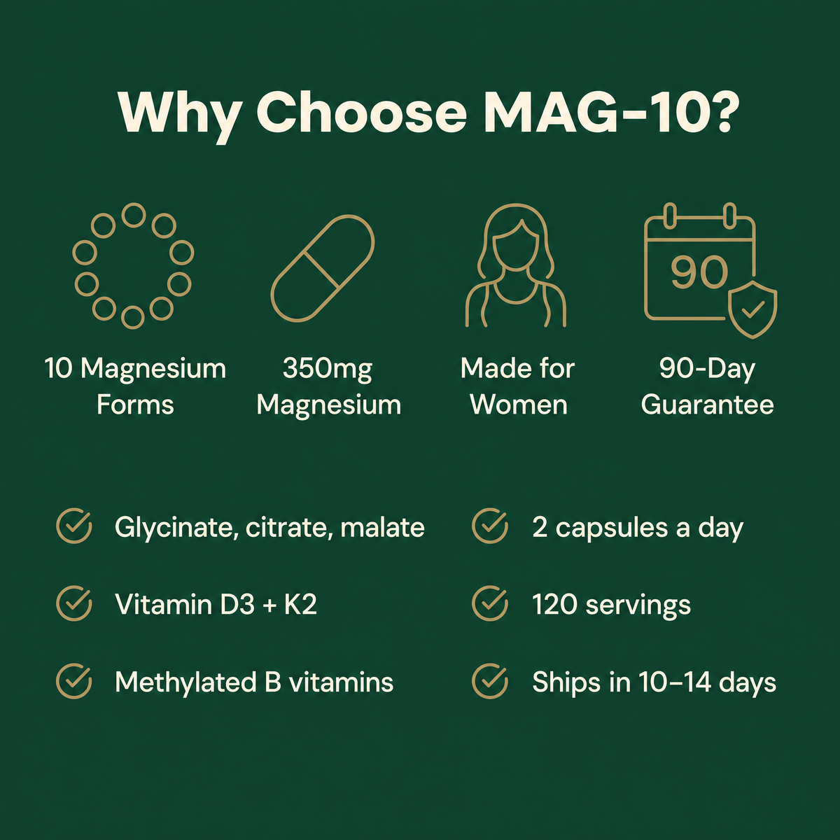 Primal Vive MAG-10 | Magnesium Complex for Women