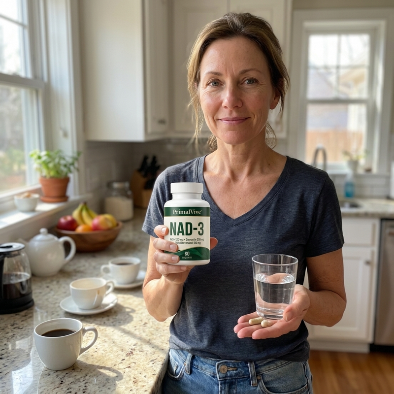 PrimalVive NAD-3 daily routine