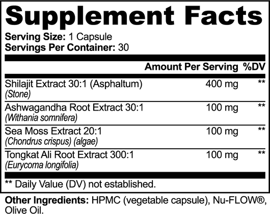 PrimalVive SHIL-30 pv-shil30-supplement-facts.png