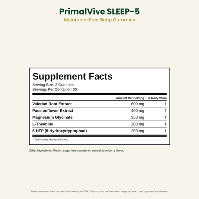 SLEEP-5 Supplement Facts