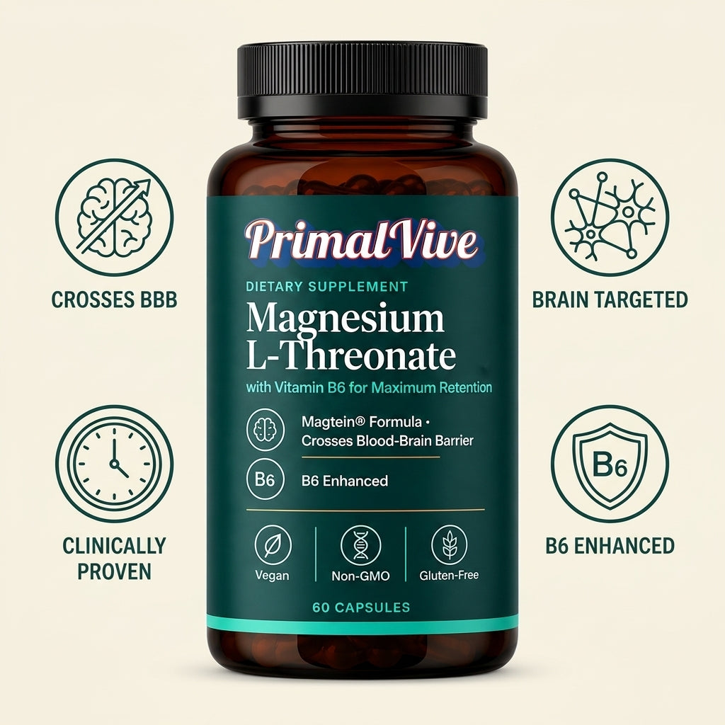 Why Primal Vive Magnesium L-Threonate Works When Glycinate Couldn't Clear Your Fog